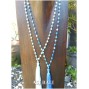 agate full beads handmade design necklace tassels pendant 2color